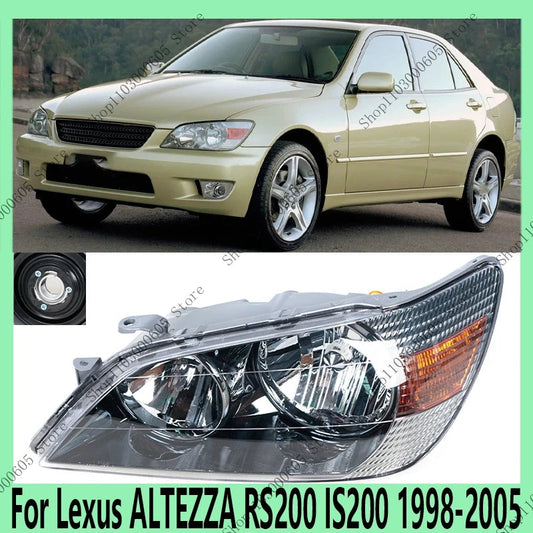 For Lexus ALTEZZA RS200 IS200 1998-2005 Auto Parts Front Bumper Headlight Turn Light Headlight Assembly Warning Light sayaragear