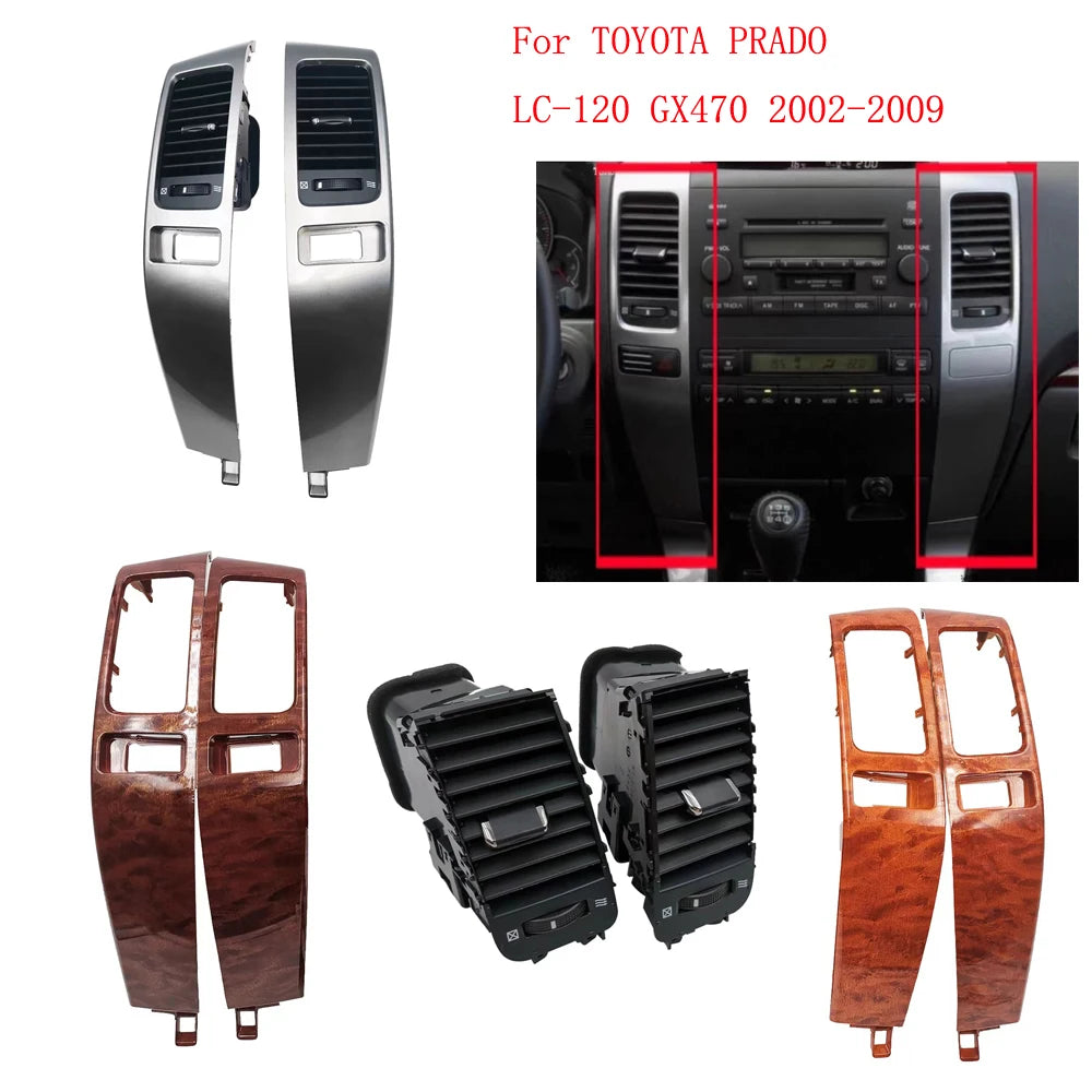 For Land Cruiser Prado 120 Toyota Lexus GX470 2003 2004 2005-2009 Car Air Conditioner Outlet A/C Air Vents Plate Dashboard Panel sayaragear