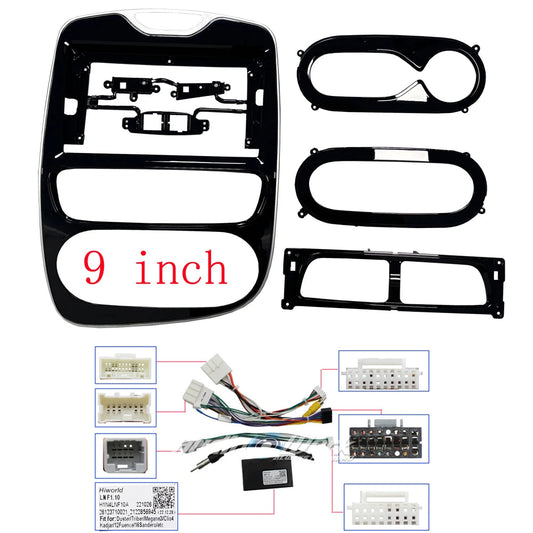 9 /10 Inch Car Frame Fascia Adapter Canbus Box Decoder Android Radio Audio Dash Fitting Panel Kit For Renault Clio 4 2012-2019 sayaragear