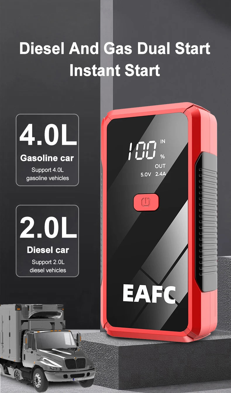 Car Jump Starter 2000A Power Bank Portable Car Battery Charger for 12V Auto Starting Device Petrol Diesel Emergency Booster sayaragear