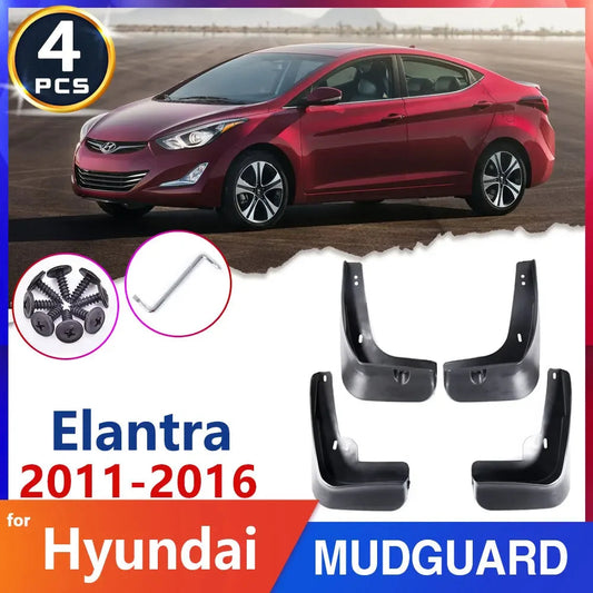 Car Mud Flap Guard for Hyundai Elantra MD UD 2011 2012 2013 2014 2015 2016 Tire Fender Guard Mudflaps Mudguards Car Accessories sayaragear