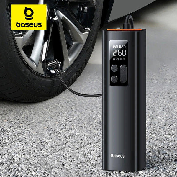 Baseus Mini Car Air Compressor 12V 150PSI Portable Car Tire Inflator Smart Digital Inflatable Pump For Car Bicycle Boat Air Pump sayaragear