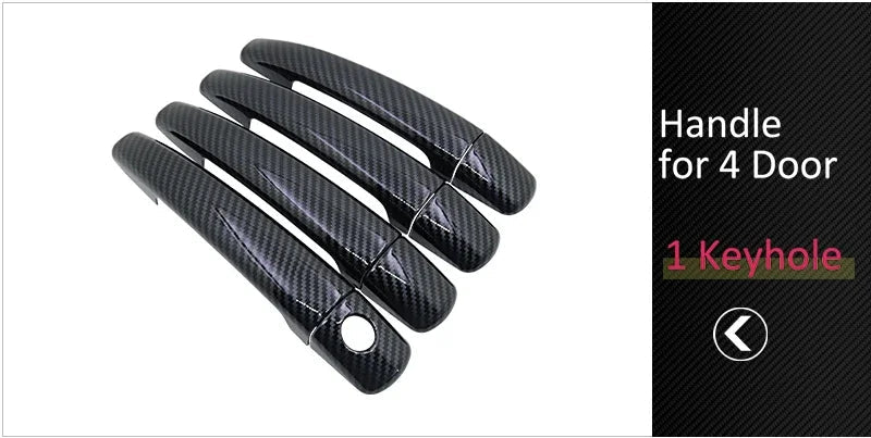 Black Carbon Fiber for Chevrolet Holden Captiva Daewoo Winstorm 2006~2018 2014 2015 2016 2017 Door Handle Cover Car Accessories sayaragear