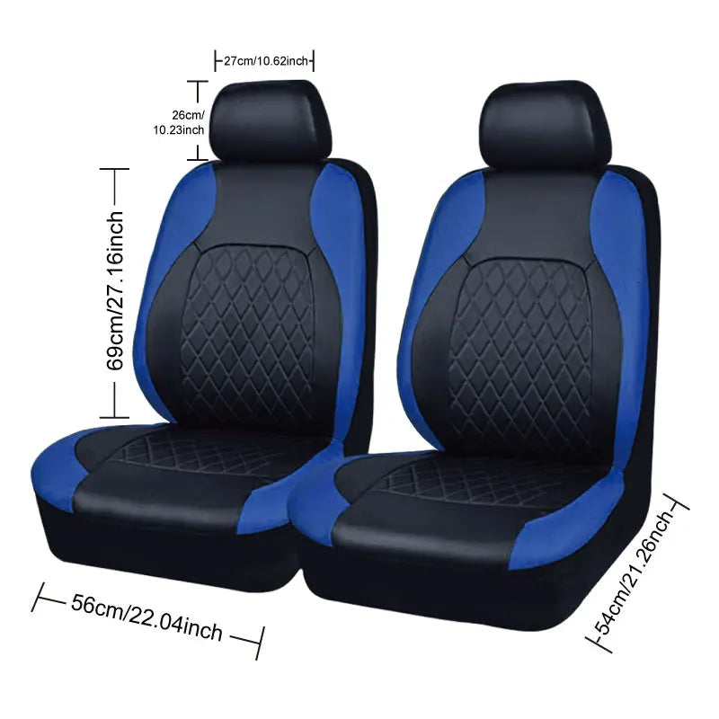 All Season Quited PU Leather Car Seat Cover Full Surrounded Seat Protector Waterproof Universal Fit Sedan Suv Pick-up Truck Seat sayaragear