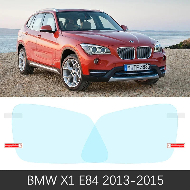 for BMW X1 E84 F48 2010~2020 Car Rearview Mirror Protective Film Anti Dazzle Waterproof Rainproof Anti Fog Car Sticker 2011 2012 sayaragear