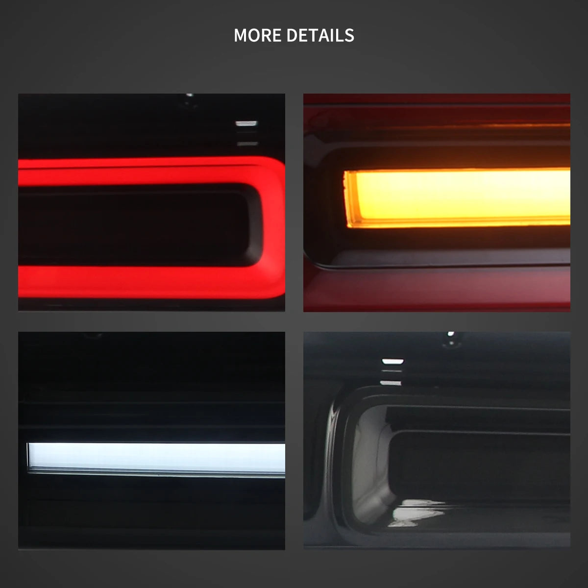 Vland 08-14 Challenger 3rd Gen (LC) Pre-Facelift Tail Lights With Sequential Turn Signal sayaragear