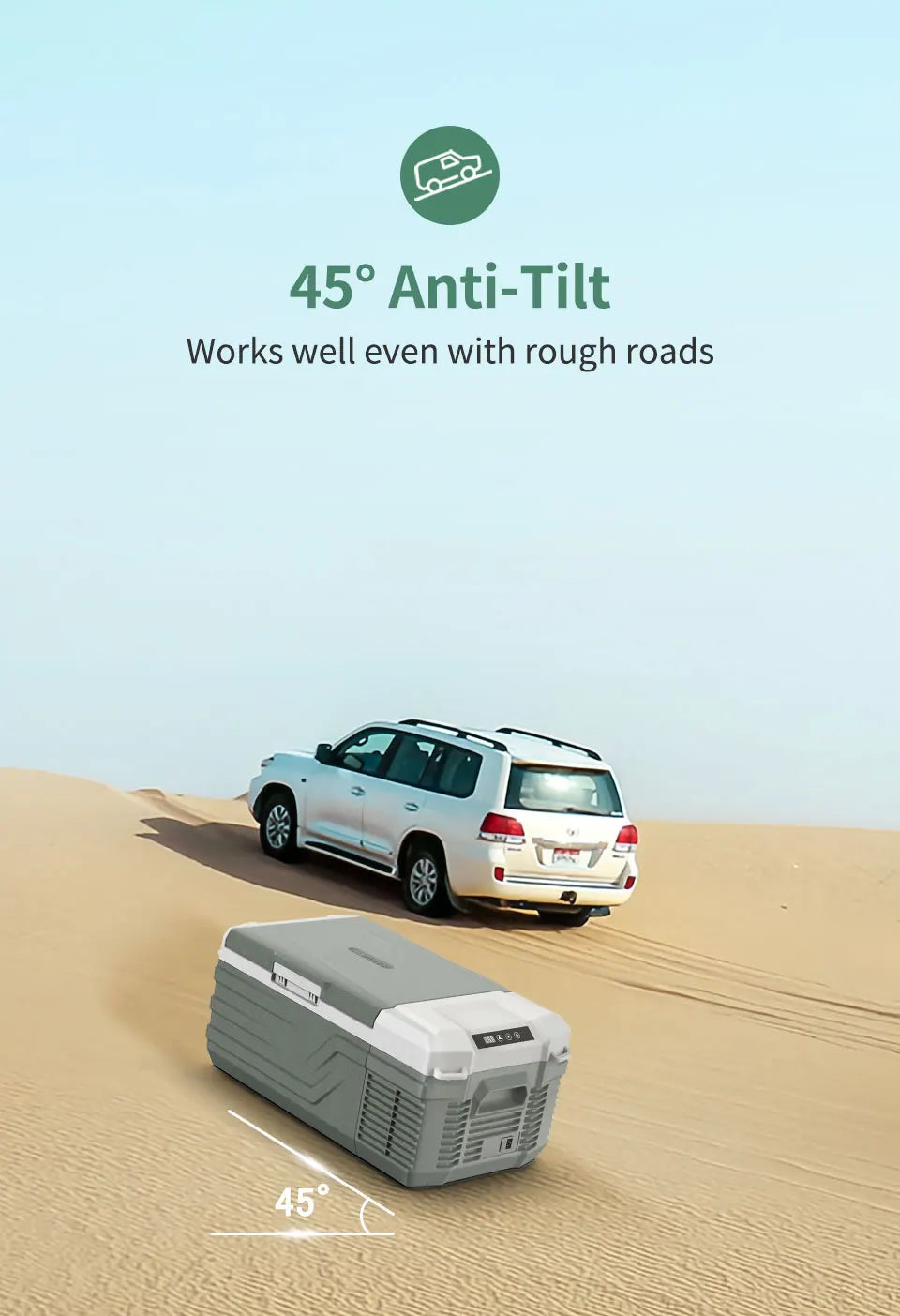 Alpicool NL15 15L Portable Car Refrigerator 12 Volt Mini Fridge Freezer 12/24V DC 100-240V AC Cooler Ice Box for Truck Camping sayaragear