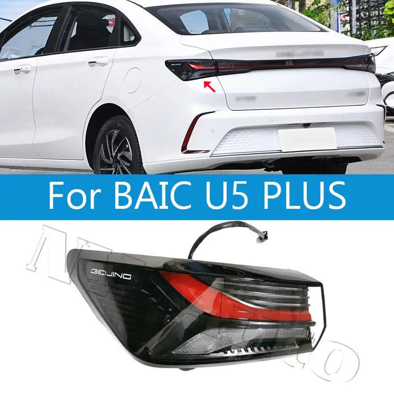 Taillight Taillamp Brake Light Rear Turn Light For BAIC U5 PLUS Outer Rear Bumper Lamp sayaragear