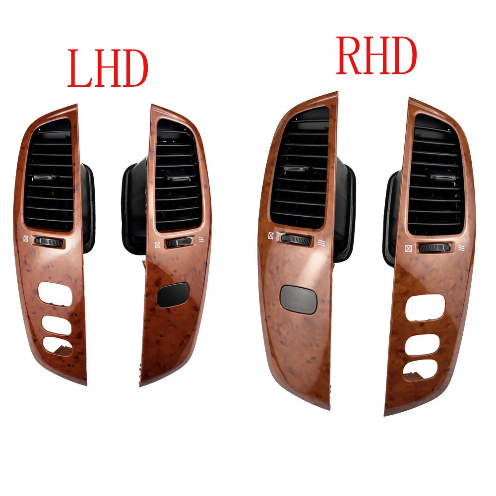 Car Dashboard Air Vent Frame Panel Cover for Toyota Land Cruiser 100 LC100 FJ100 Ujz100 1997-2007 LHD Matte Black sayaragear