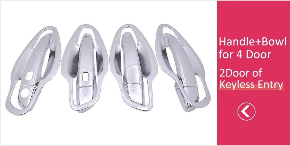 Chrome Car Door Handle Cover for Peugeot 508 SW RXH 2011~2018 Car Trim Set Exterior Accessories 2012 2013 2014 2015 2016 2017 sayaragear