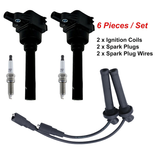 Ignition Coil Spark Plug Wires Kit For CHERY TIGGO 3 1.6L 2013- 5x 1.5L 2018- ARRIZO 5 7 A3 RIICH G3 COWIN X3 QOROS 3 F01R00A093 sayaragear