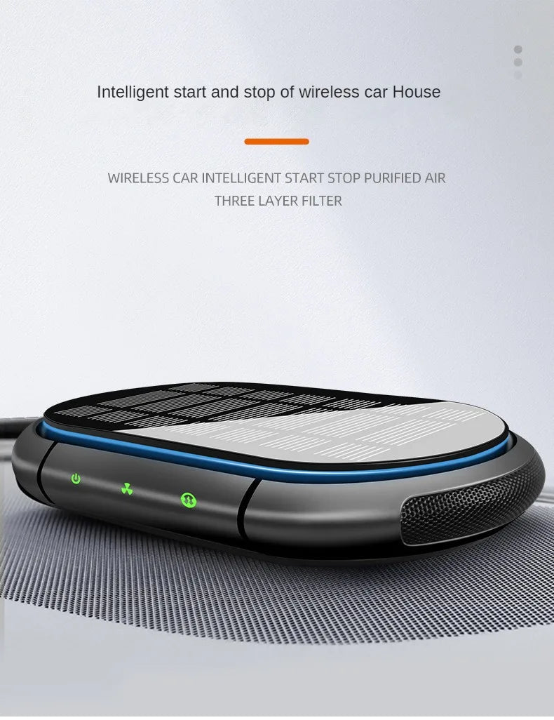 Solar Air Purifier Car Auto Negative Ion Generator USB Rechargeable Oxygen Bar Deodorization Formaldehyde Removal Air Purifier sayaragear