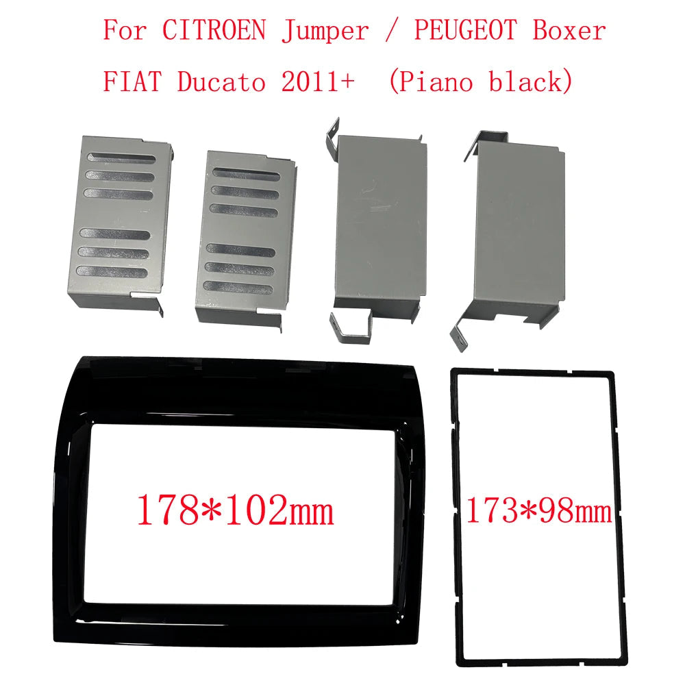 Car Radio Fascia For CITROEN Jumper/PEUGEOT Boxer/FIAT Ducato (2011) Android Player Dash Panel Head Unit 2 Din DVD GPS MP5 Frame sayaragear