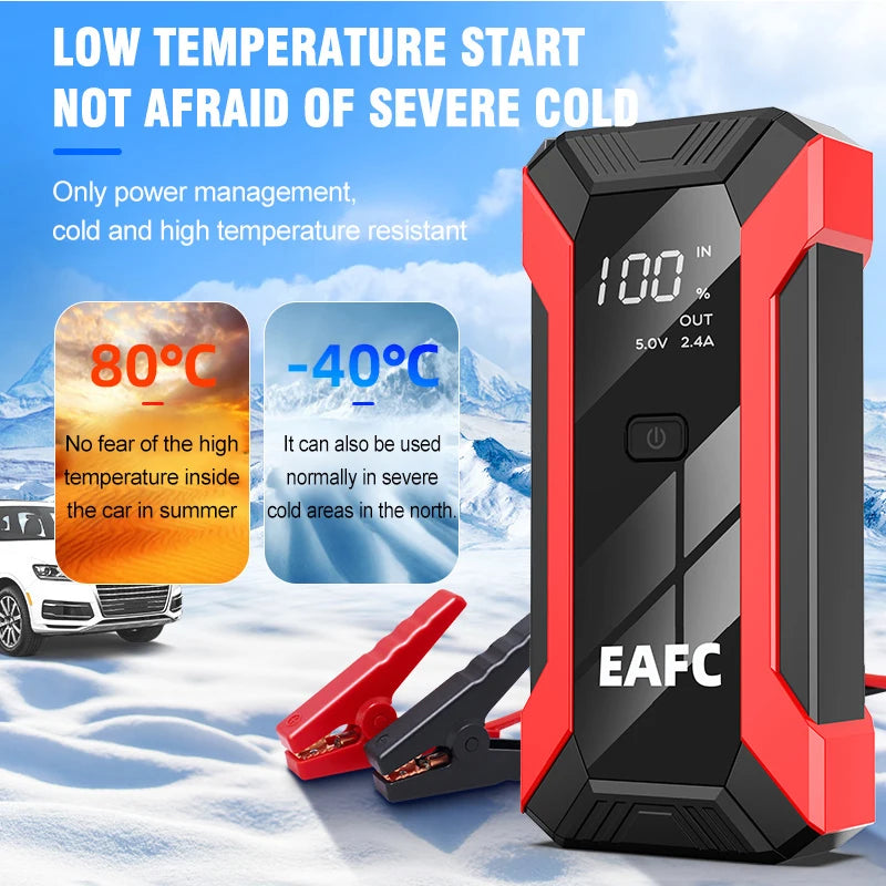 Power Bank 2000A/600A 12V Car Battery Jump Starter Portable Charger Petrol Diesel Auto Starting Device Booster Emergency Starter sayaragear