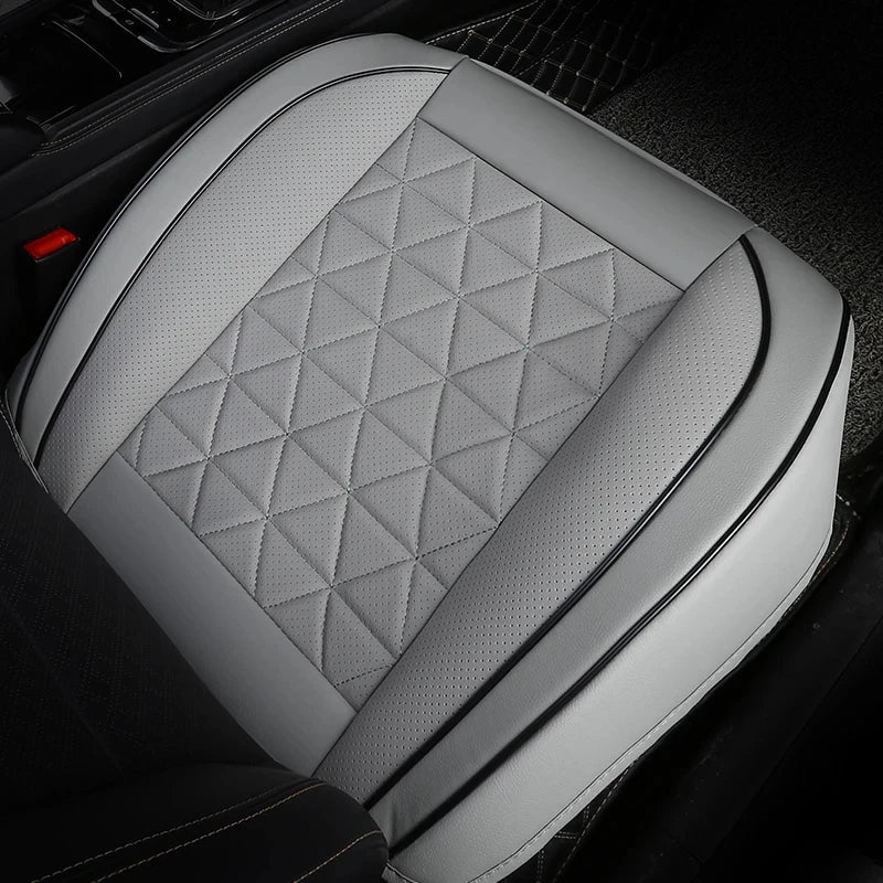 New Front Car Seat Cover PU Leather Cars Seat Cushion Automobiles Seat Protector Universal Car Chair Pad Mat Auto Accessories sayaragear