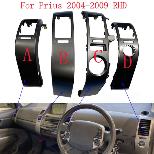HAOCHEN For Prius 2004-2009 RHD Dashboard Air Vents Trim Frame For Prius 2004-2009 Air Conditioner Outlet Panel Cover air Fresh sayaragear