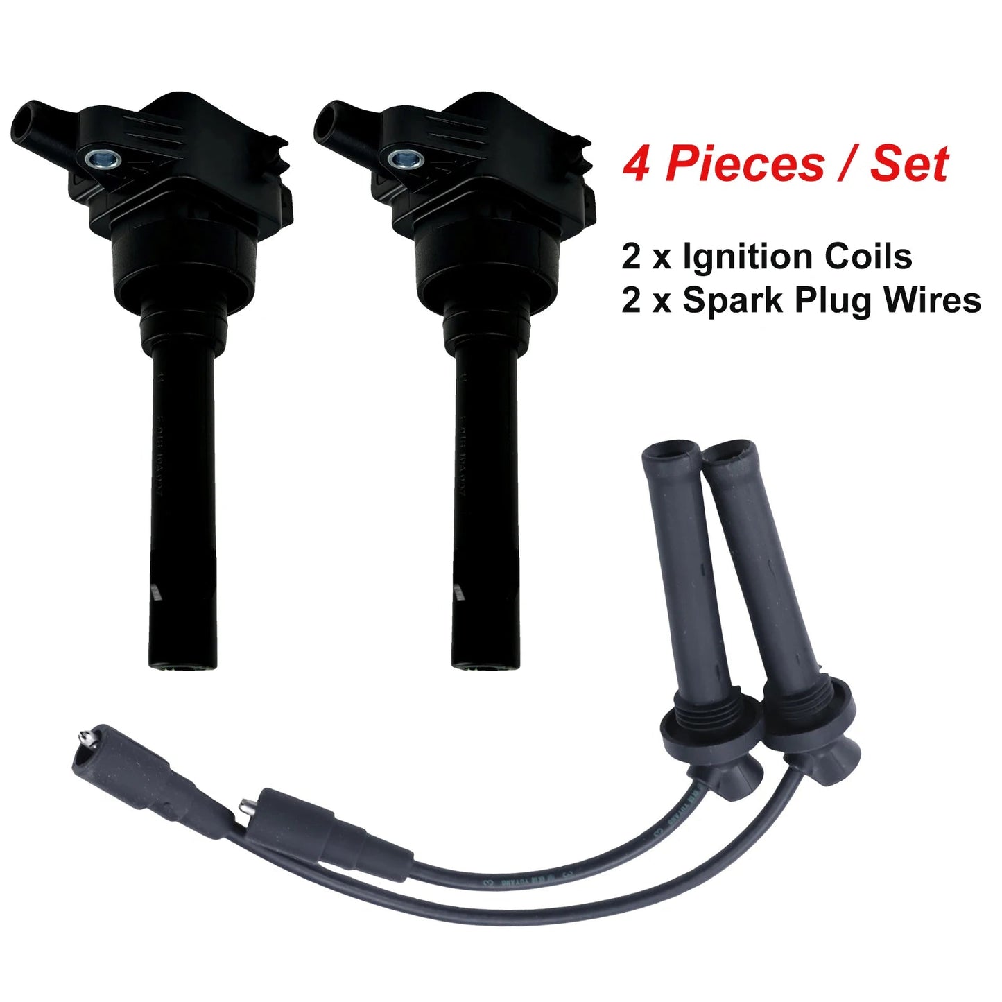 Ignition Coil Spark Plug Wires Kit For CHERY TIGGO 3 1.6L 2013- 5x 1.5L 2018- ARRIZO 5 7 A3 RIICH G3 COWIN X3 QOROS 3 F01R00A093 sayaragear