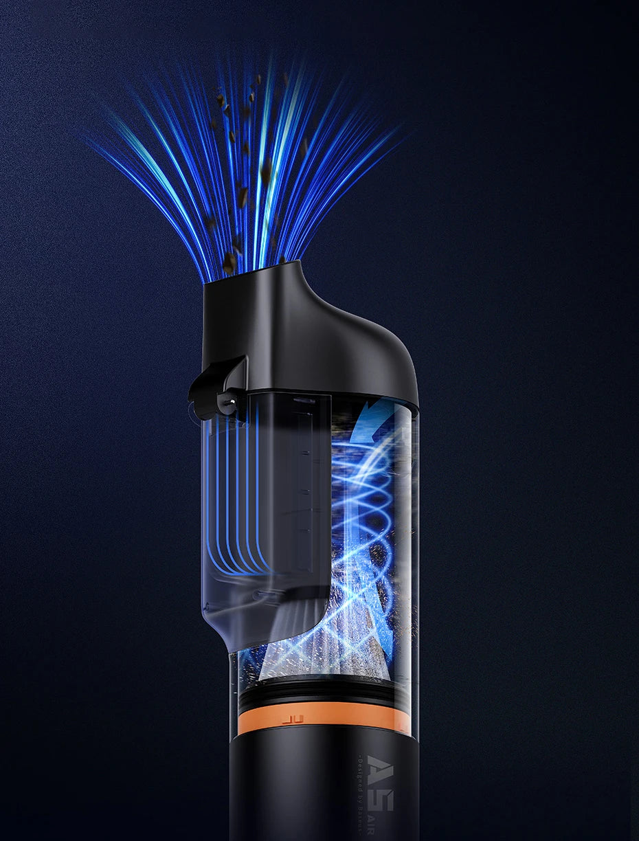 Baseus A5 Air Car Vacuum Cleaner 2-in-1 Powerful Wireless Cleaner Strong Suction Handheld Car Cleaning Portable Home Appliance sayaragear