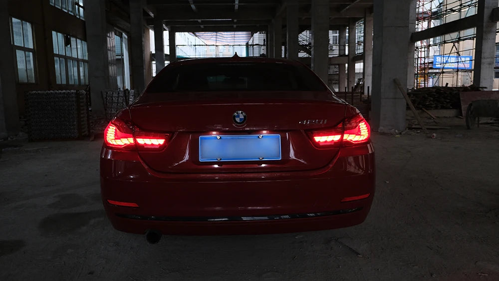 Vland 14-20 BMW 4 Series F32 F33 F36 M4 F82 F83 Full LED Tail Lights GTS Style Rear Lamp Assembly Plug and Play Upgrade Replacem sayaragear