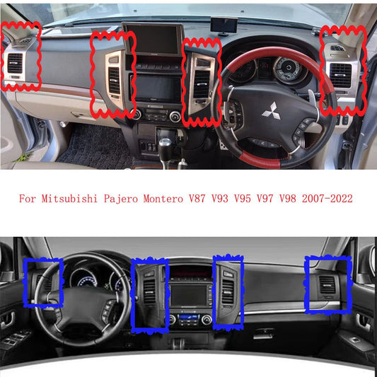 NEW Center Air Conditioner Dashboard Air Conditioning Vent Outlet Panel Grille for Mitsubishi Pajero Montero V87 V93 V95 V97 V98 sayaragear