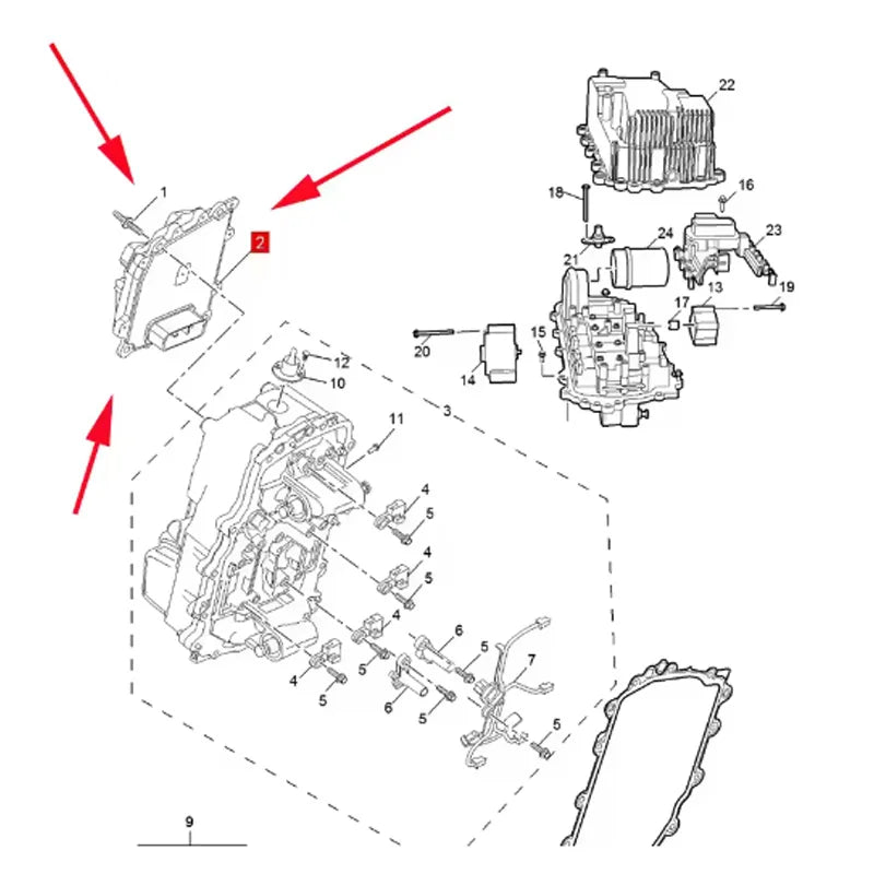 10872001 10349382 New original transmission control module assembly transmission computer board For SAIC MG Rx5 GS HS MG6 DCT250 sayaragear