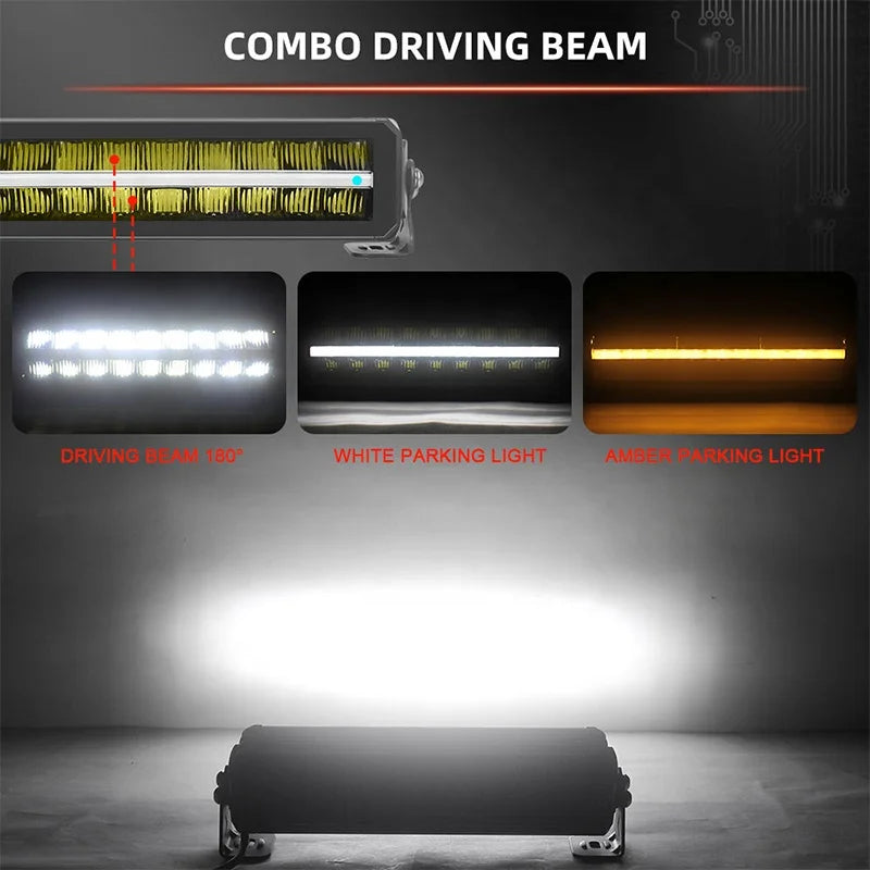 180W Super Bright 20 INCH High Quality Bumper Roof Multi-Function 10800LM Led Light Bar Position Light with IP67custom sayaragear