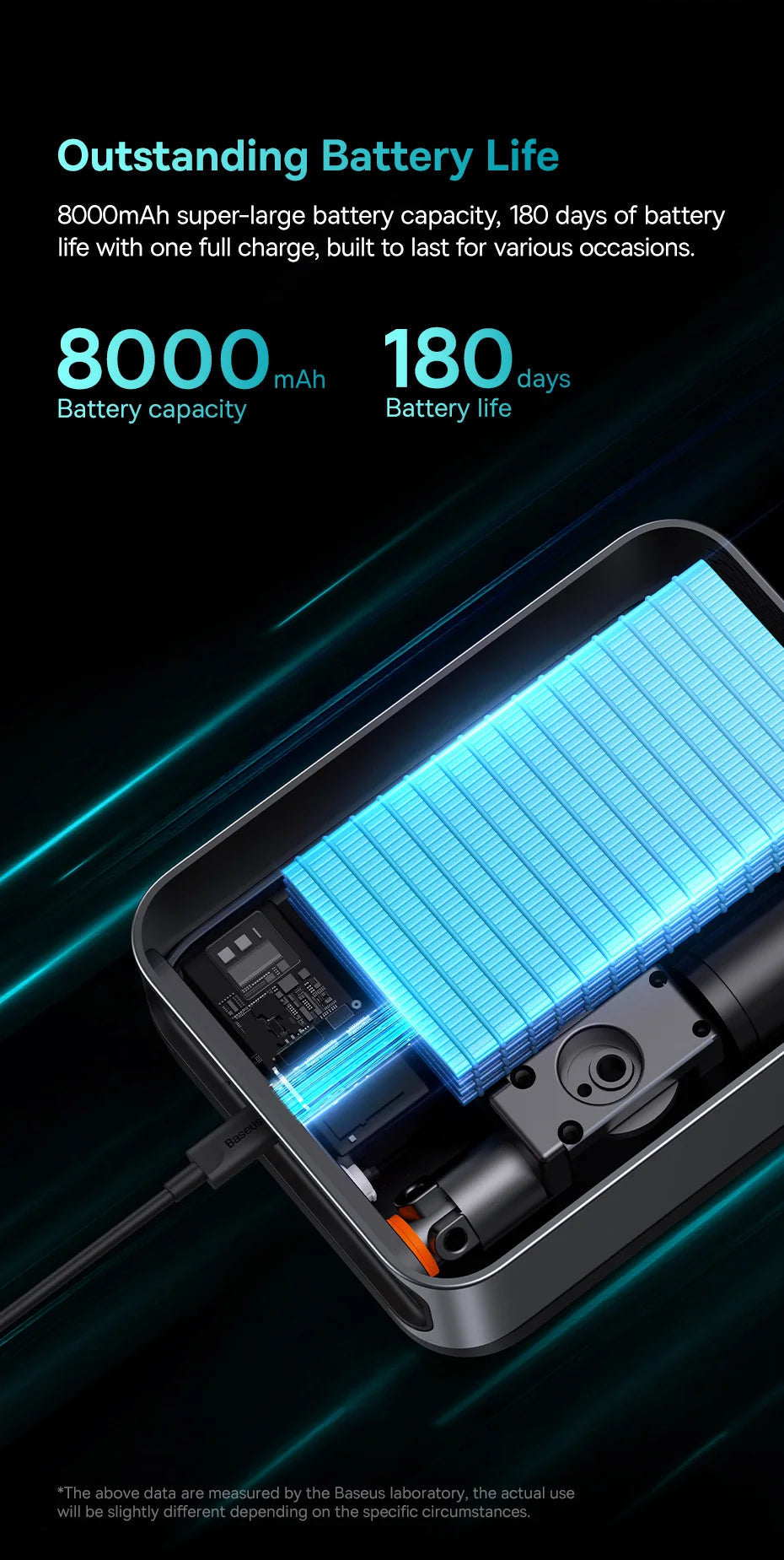 Baseus 2 In 1 Car Jump Starter Power Bank Air Compressor Inflator Pump 1000A Portable Power Station Car Battery Charger Booster sayaragear