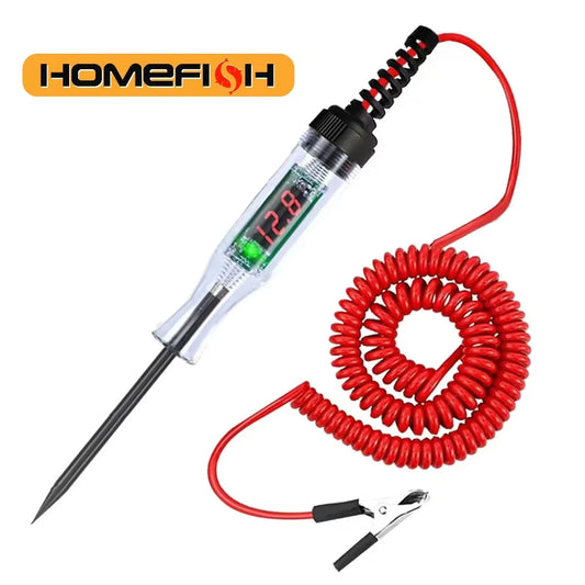 6V 12V 24V Car Truck Voltage Circuit Tester Auto Car Diagnostic Probe Test Pen Light Bulb Electric Measuring Pen Repair Tools sayaragear