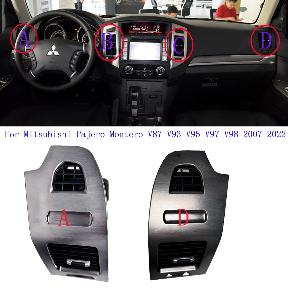 1PCS Instrument Panel Board A/C Air Conditioner For Mitsubishi Pajero Montero V87 V93 V95 V97 V98 2007-2022 Air Vent Outlet sayaragear