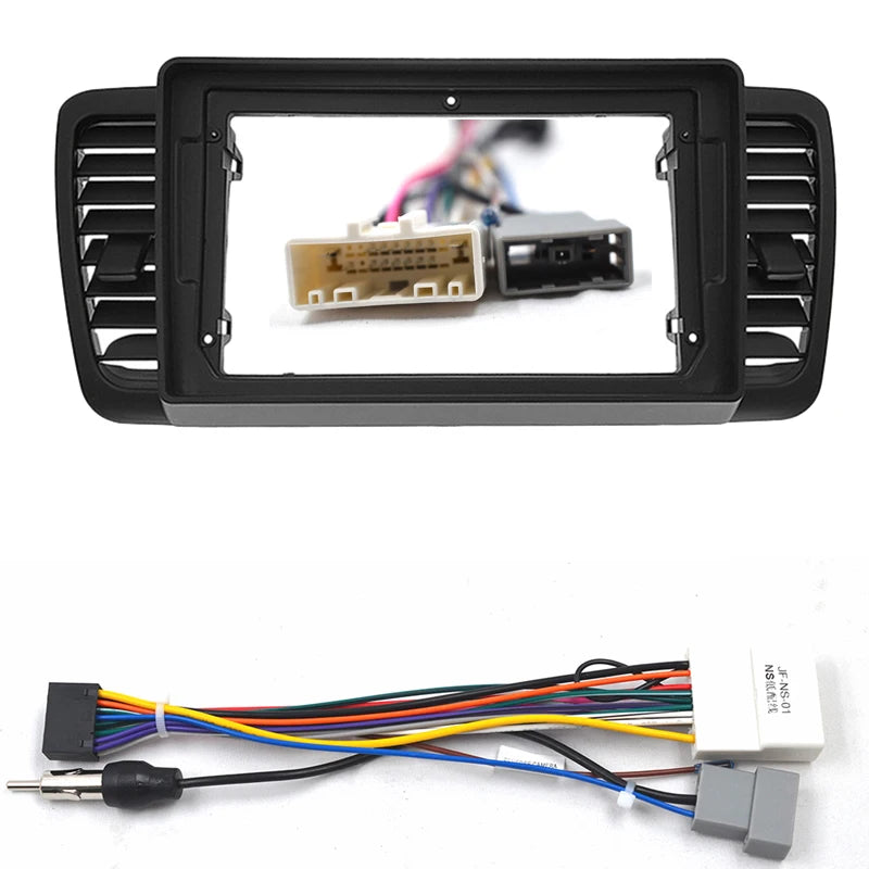 For  left Steering Wheel Subaru Legacy Outback 2004-2009 Car Radio Frame Fascia Panel 9 inch Android Facia Bezel Plate Trim sayaragear