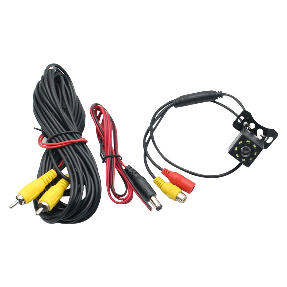 Wide Angle HD Car Rearview Camera Rear View Video Vehicle Camera Backup Reverse Camera 4/8/12 LED Night Vision Parking Camera sayaragear