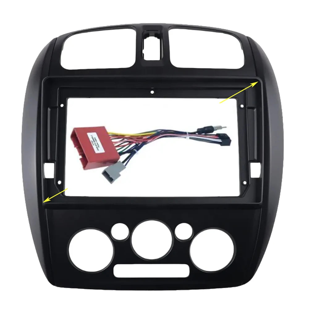 2Din Audio Face Plate Facia Frame For Mazda 323 Premacy Ford Laser 9 inch Big Screen Radio Stereo Panel Dash Mount Refitting Ki sayaragear