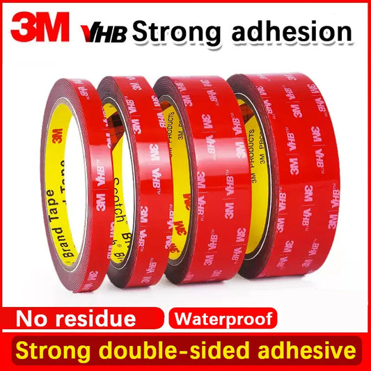 3M VHB double-sided adhesive stickers strong adhesive sponge tape car car VHB waterproof non-marking high viscosity fixed wall. sayaragear