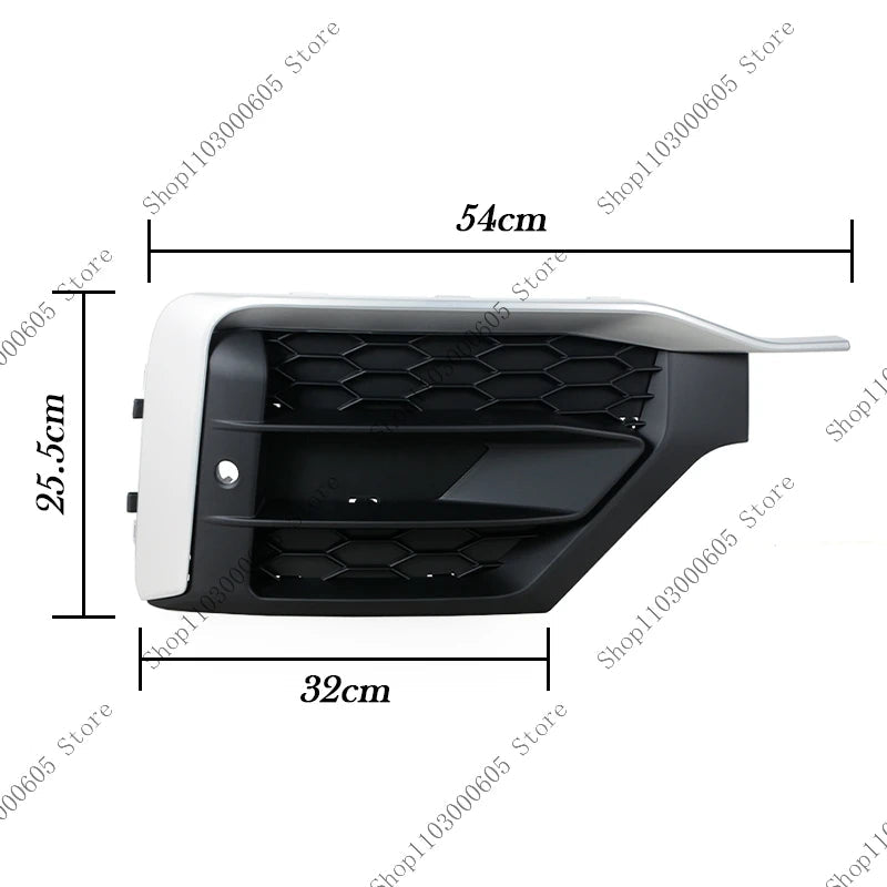For Audi Q2 Q2L 2018-2021 Sports Auto Parts Front Bumper Fog Light Frame Grille Protection Cover 81D807681BRU6 81D807682BRU6 sayaragear