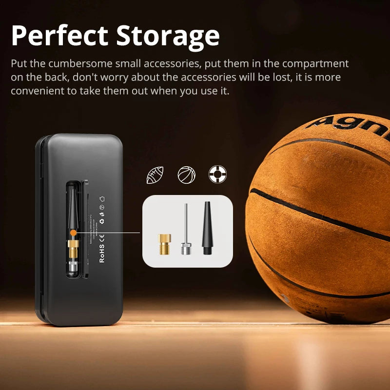 CARSUN Rechargeable Air Pump Tire Inflator Portable Compressor Digital Cordless Car Tyre Inflator For Motocycle Bicycle Balls sayaragear