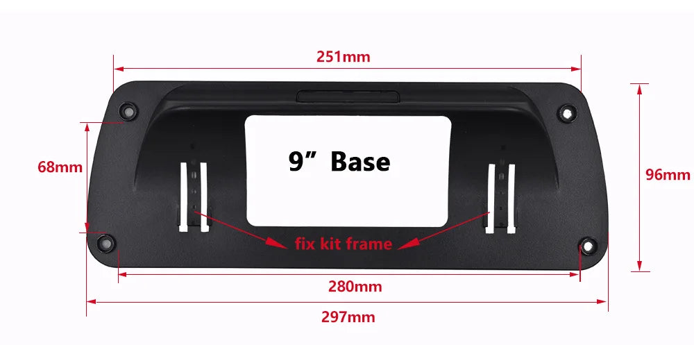 9 or 10.1 inch Universal 2 Double Din Radio Fascia For old Car Truck Motorhome RV Stereo Panel Dash Mounting Frame Trim Kit Face sayaragear