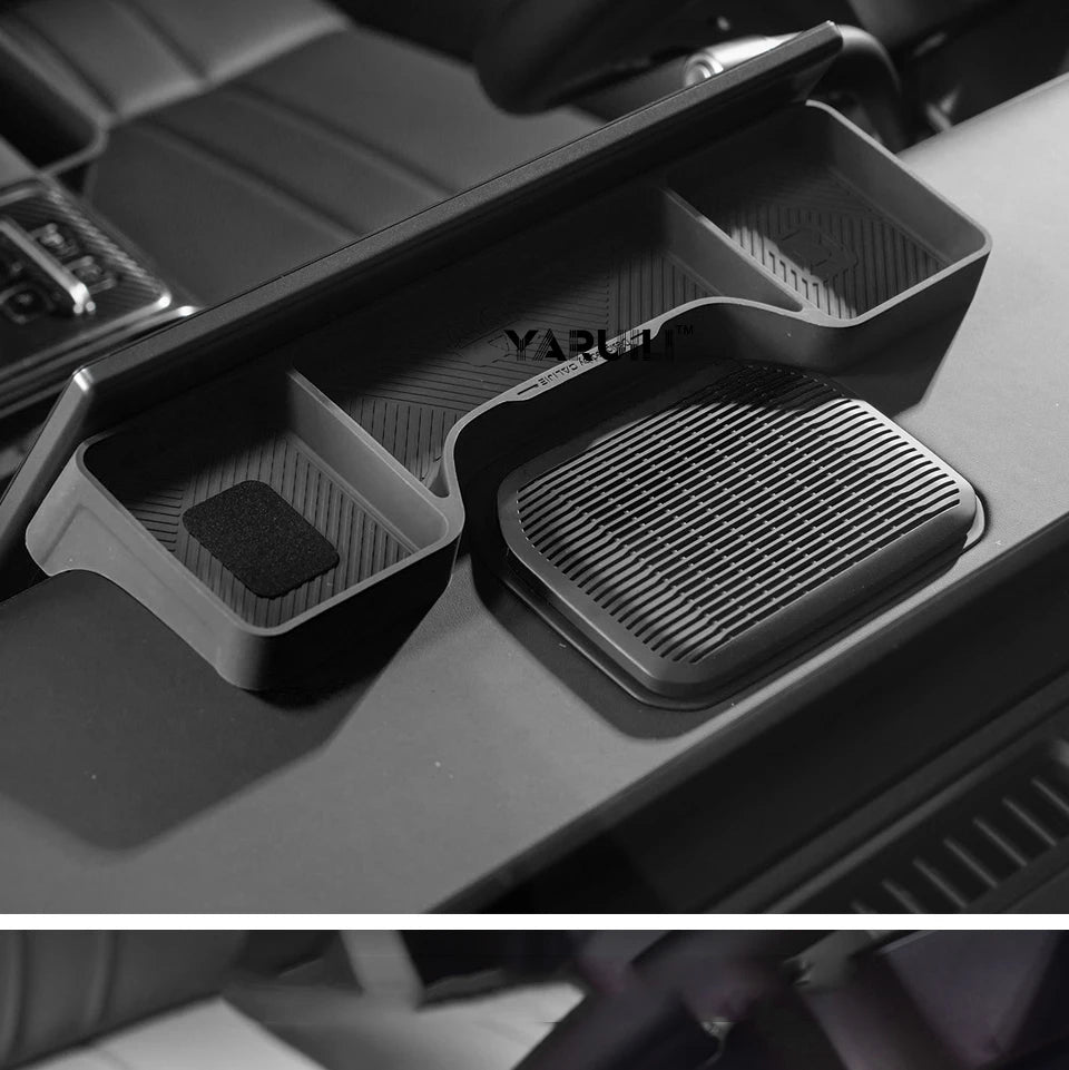 For Jetour G700 2025 2026 Car Screen Rear Silicone Storage Box Storage Sundries Box Interior Stowing Accessories sayaragear