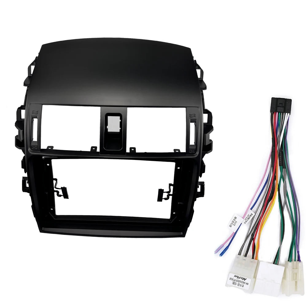 HAOCHEN 9INCH Car DVD Fascia Multimedia For TOYOTA 2006-2011 COROLLA 2 Din MP3 MP5 Video Audio Stereo Panel Frame Cables Harnes sayaragear