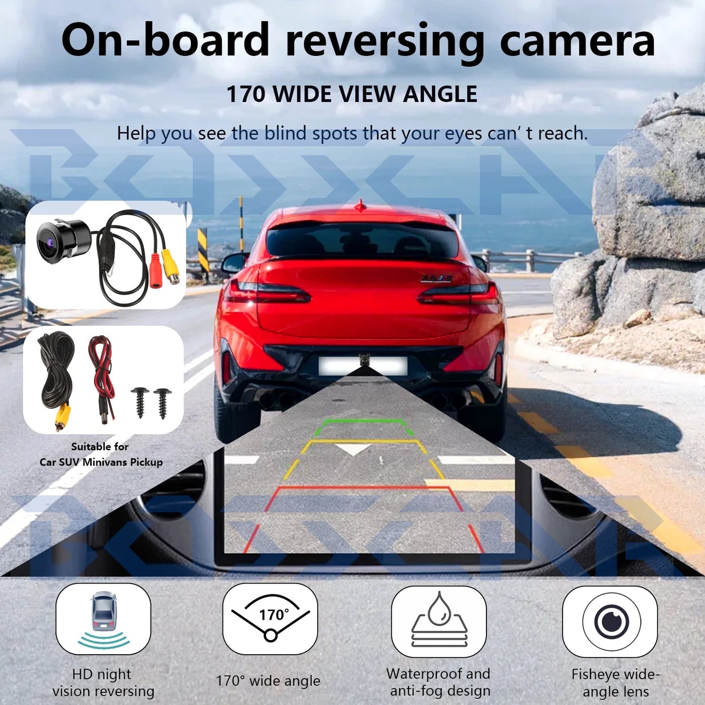 Car Rear Reverse Camera Rearview 170degree Car Infrared Auto Night Vision Waterproof Parking Reversing HD Image Sensor Rear View sayaragear