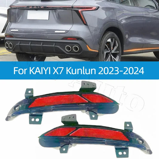 Rear Bumper Fog Light Turn Signal For Kaiyi X7 Kunlun 2023-2024 F02413501001AA  F02413502001AA Rear Reflector sayaragear