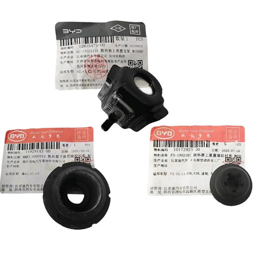 Radiator Fixed Rubber Bushing Mount for BYD E2 E3 Water Tank Bracket Buffer Rubber Pad Car Accessories - sayaragear