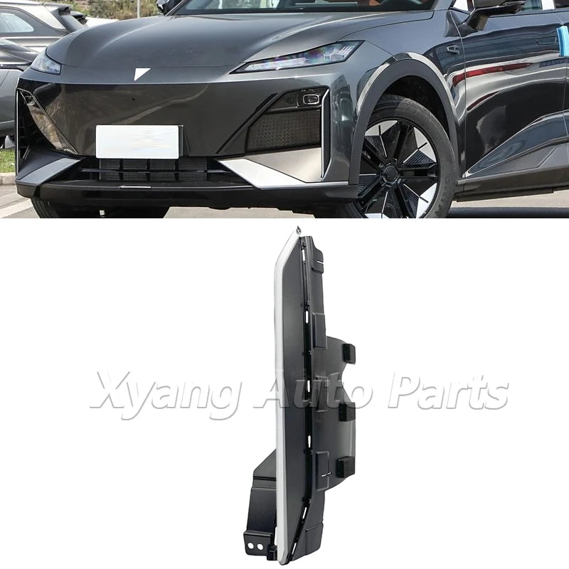 Front Bumper Interactive Light Silver Decor Trim For Changan Deepal S7 2803435-ED01 2803436-ED01 sayaragear