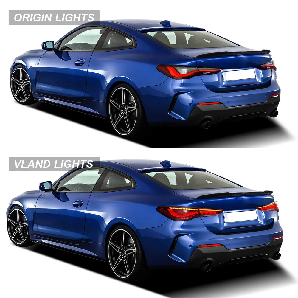 VLAND 2020-2022 4 Series 2nd Gen G22/G23/G26 OLED Tail Lights Dynamic Welcome Lighting Rear Lamp Assembly sayaragear