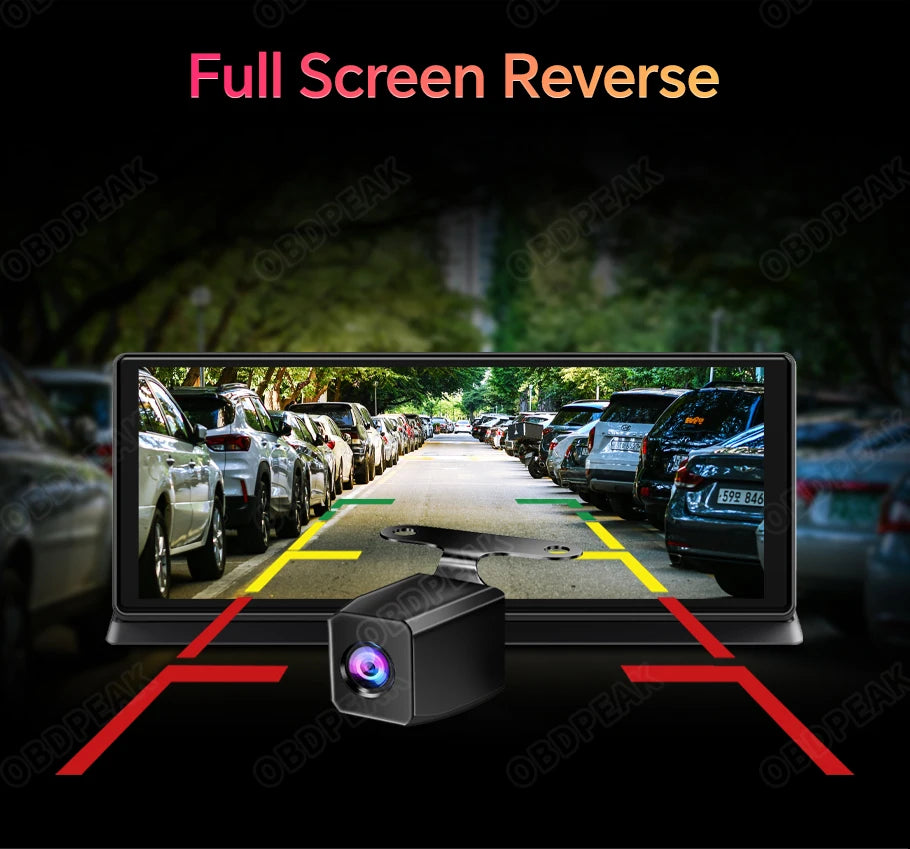 K2 Pro 11.3" Car DVR 4K Camera Wireless Carplay Android auto Ai Screen Dash Cam Dual Len Video Recorder GPS Navigation Dashboard sayaragear