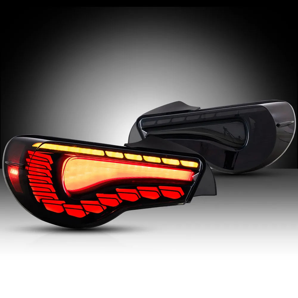 Vland 12-20 Toyota 86 GT86 FT86 13-20 Subaru BRZ 13-20 Scion FR-S LED Tail Lights Sequential Turn Signal With Dynamic Welcome Li sayaragear