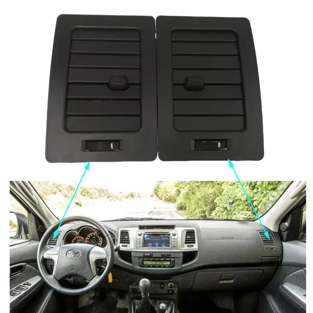 2X Interior Air-Condition Grill A/C Vent Grille For Toyota Hilux Kun SR5 UTE 2005-2015 Fortuner Accessories Parts sayaragear