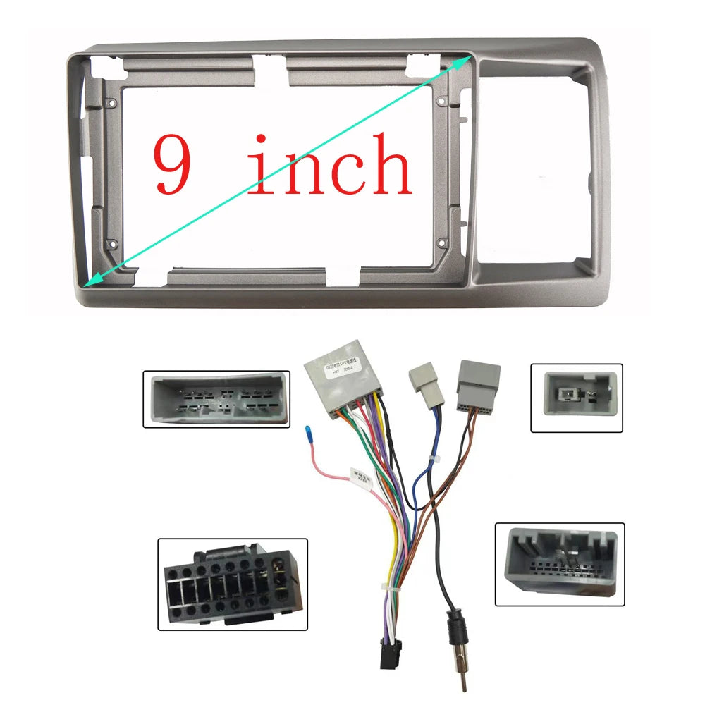 HAOCHEN 2 DIN 9 Inch Car Frame Fascia Adapter Android Radio Dash Fitting Panel Kit For Honda Crossroad 2007-2010 sayaragear