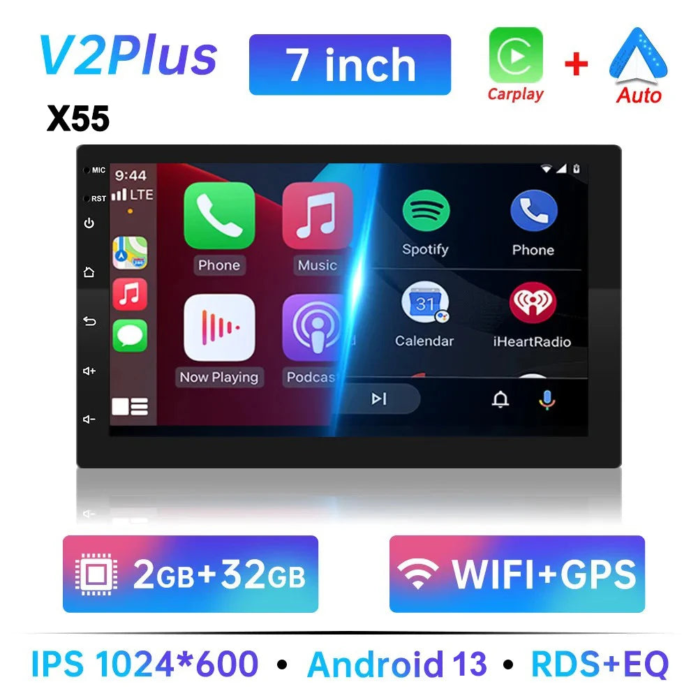 7/9/10 inch Universal Android 13 Car Radio 32G/64G Autoradio android 2 Din car radio GPS BT Central Multimedia Smart car systems sayaragear