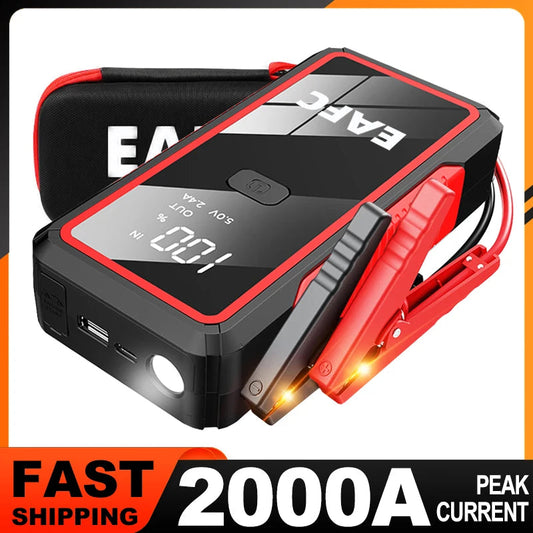 Car Jump Starter 2000A/1200A/600A Car Battery Starter Portable Power Bank Charger 12V Auto Emergency Starting Device Booster sayaragear