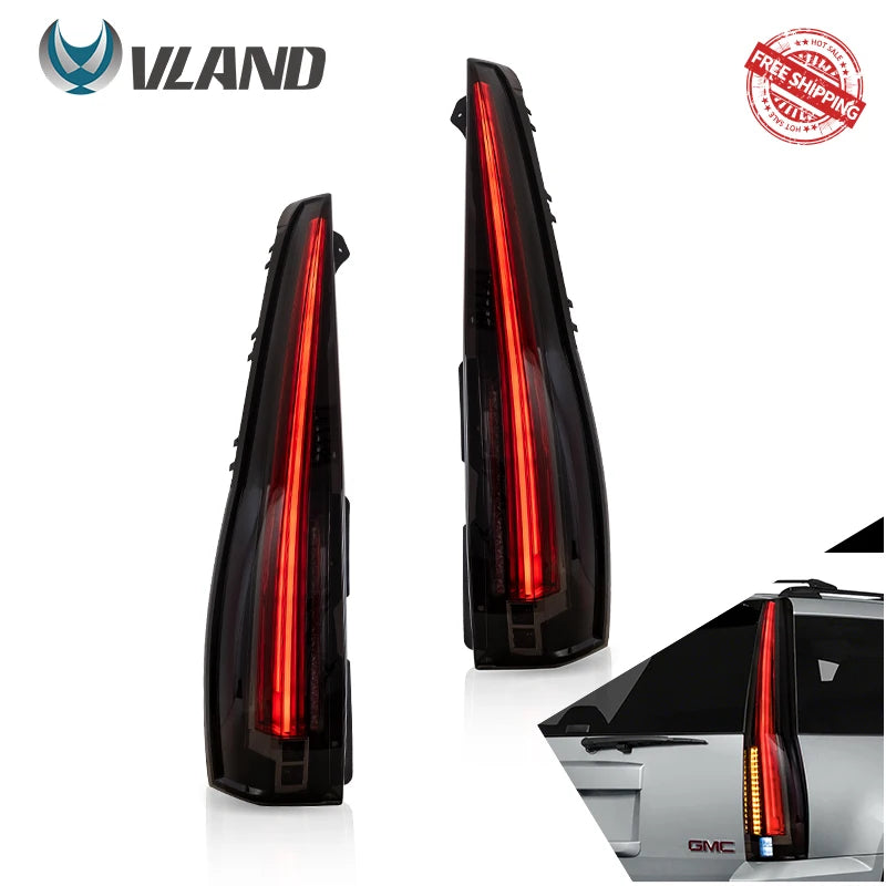 VLAND Taillight Assembly FOR GMC YUKON&CHEVROLET TAHOE/SUBURBAN 2007-2014 LED TAIL LAMP LED Running Light  LED Brake Light sayaragear